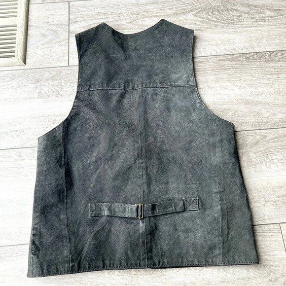 Vintage R&R Rest and  Relaxation Genuine Suede Leather Vest - Picture 7 of 10